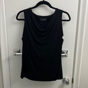 Reverse Black Sleeveless Tank Top